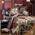 Hot! Reactive printed 3d bedding set queen king size/bedclothes/duvet cover red black rose coverlet/ 3d